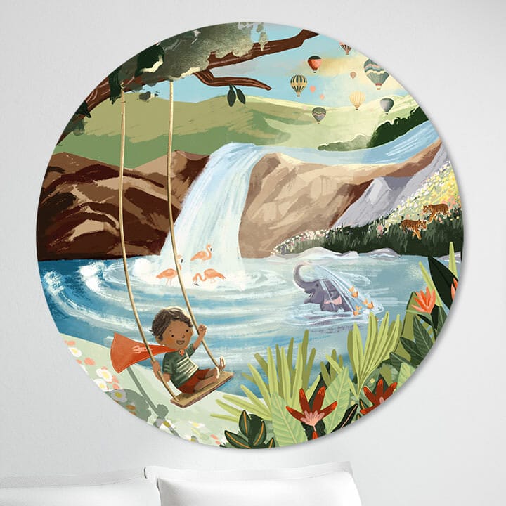 Muurcirkel Schommel Blijheid