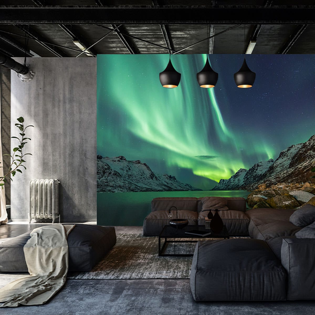Naadloos behang Het Noorderlicht - Afbeelding 2