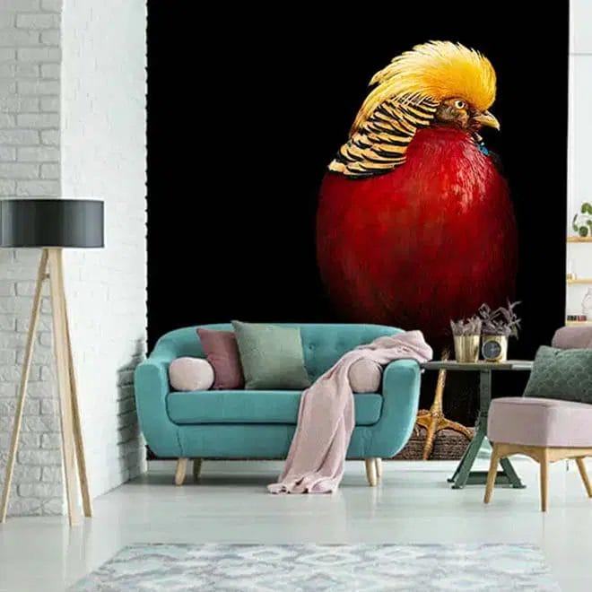 Naadloos behang Gouden Fazant - Afbeelding 2