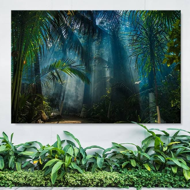 Muurdecoratie Zonnestralen door Jungle